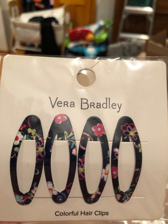 Vera Bradley Snap Hair Pin Lot 4 PC. Brand New $53 Whimsical Southern Prep main image 10